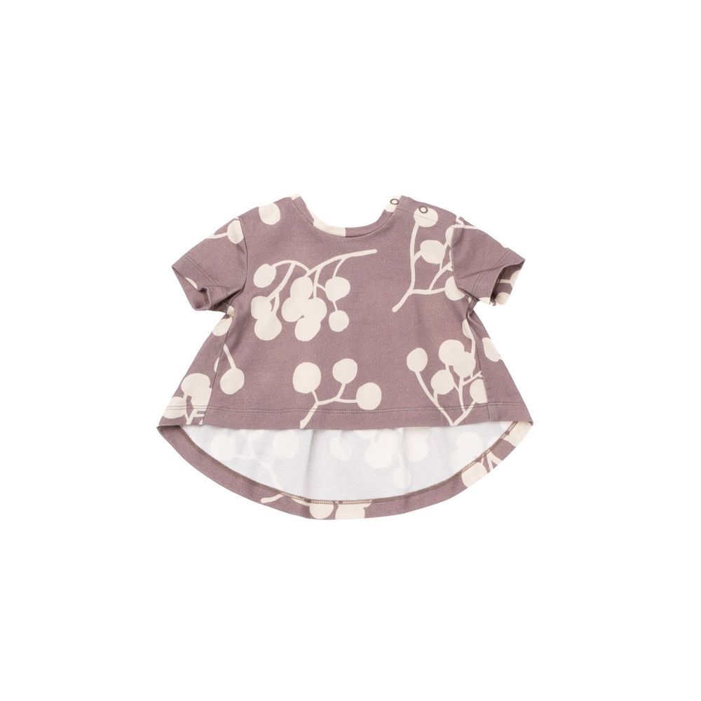 Omamimini Baby T-Shirt With Ruffled Back